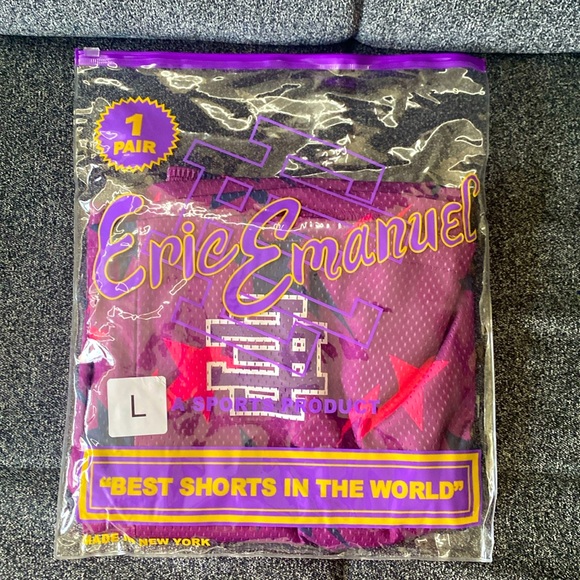 Brand new Eric Emanuel shorts never worn. Comes with free shipping.Size Large.